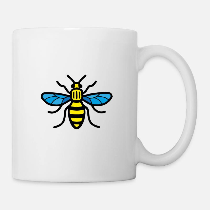 Manchester Bee (Couleur) - Mug blanc - blanc