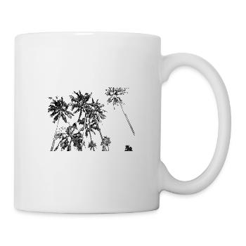 Palmen - Tasse - Weiß - Rechts