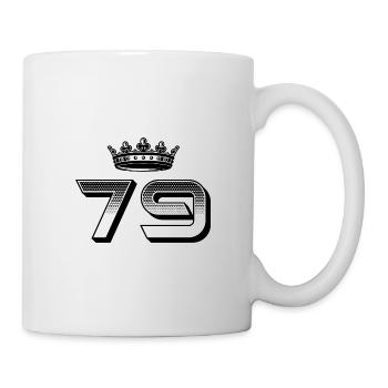 79 Couronne numérique - Mug blanc - blanc - Droite