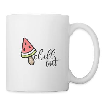CHILL OUT MELONS ICE CREAM SUMMER ICE CREAM CONE MELON MOTIF - Mug - white - Right