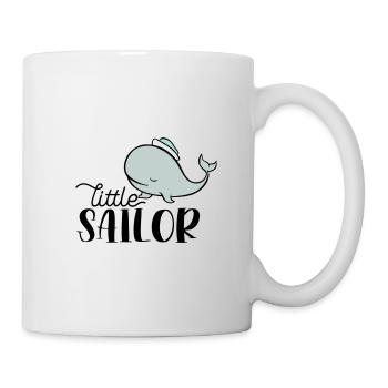 PETIT MARIN BALEINE MARINS BALEINES CAPITAINE MOTIF - Mug blanc - blanc - Droite