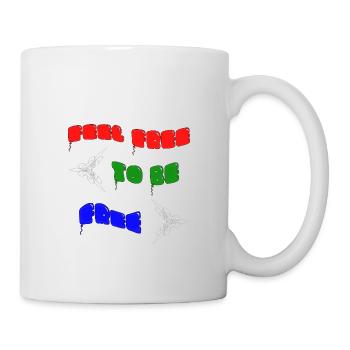 Feel free to be free - Mug - white - Right