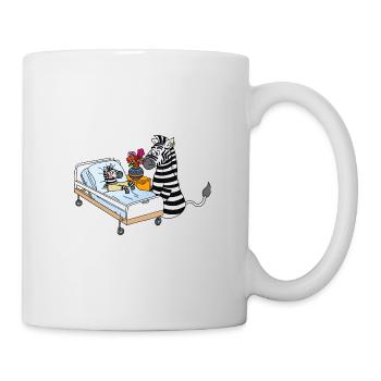 Zora the zebra in the hospital room - Mug - white - Right