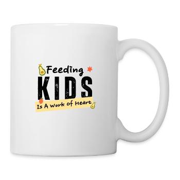 Feeding Kids Is A Work of Heart School Lunch Lady - Mug - white - Right