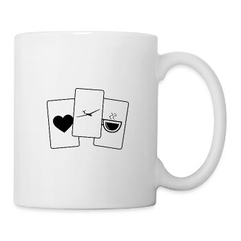 Coeur - Café - Planeur - - Mug blanc - blanc - Droite