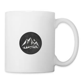 Pleine Lune - Montagne - - Mug blanc - blanc - Droite