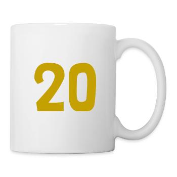 20. 20 YEARS. 20th ANNIVERSARY. 20TH ANNIVERSARY. - Mug - white - Right