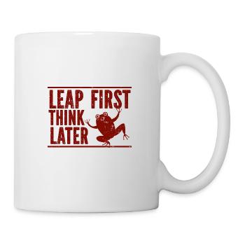 Gecko - Amphibie Tier - Tasse - Weiß - Rechts