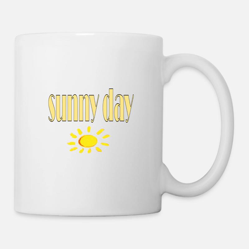 sunny day - Tasse - Weiß