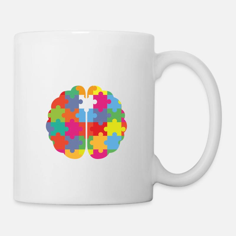 Hirn mit Verstand - Premium Design - Tasse - Weiß