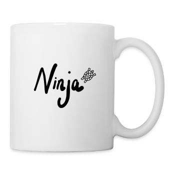 Ninja - Tasse - Weiß - Rechts