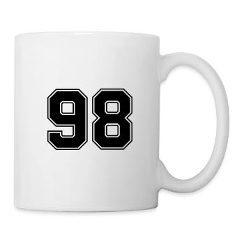 98 number jersey - Mug - white - Right