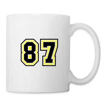 87 Number Symbol - Mug - white - Right