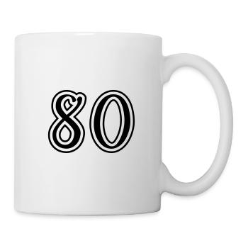 80 Number number - Mug - white - Right