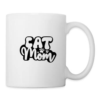 CATS MOM MOM MOM MOM FUNNY SAYINGS MOTIFS - Mug - white - Right