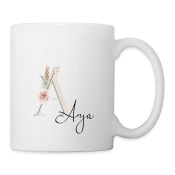 Anja! Name Boho - Tasse - Weiß - Rechts