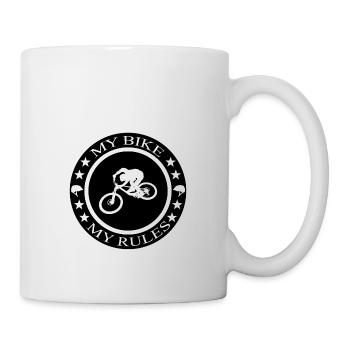 MTB Mountainbike Berge - Tasse - Weiß - Rechts