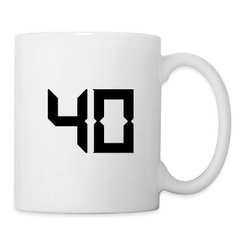 40 YEARS. 40th ANNIVERSARY. BIRTHDAY 40 YEARS. 40 - Mug - white - Right