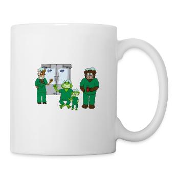 OP-Team aus "Kojo in der Handchirurgie" - Tasse - Weiß - Rechts