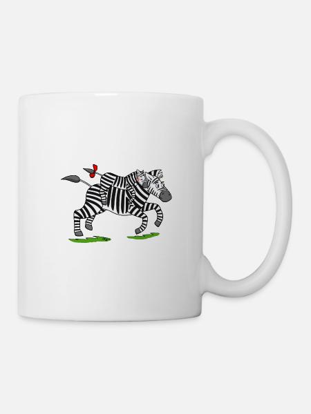 Zora und ihr Papa auf dem Weg ins Krankenhaus - Tasse - Weiß