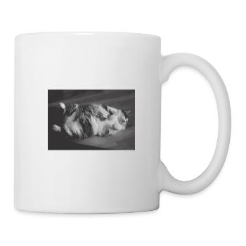 Official Sleep Shirt Cat Pajamas Cat Mom - Mug - white - Right