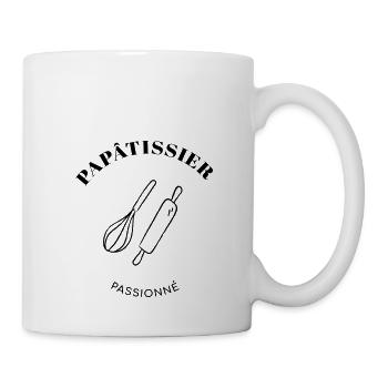 Papatissier passionné - Mug blanc - blanc - Droite
