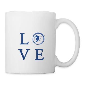 Skifahren Love Ski - Tasse - Weiß - Rechts