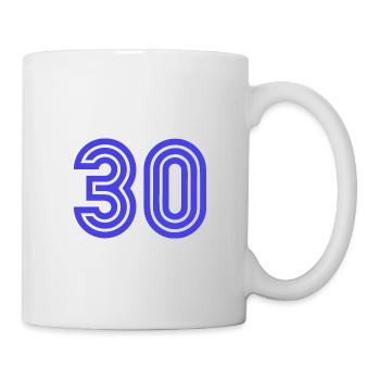 30. 30 YEARS. 30th ANNIVERSARY. 30TH ANNIVERSARY. - Mug - white - Right