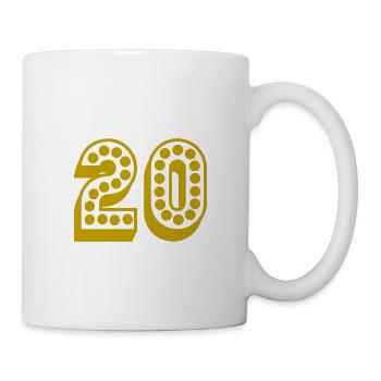 HAPPY BIRTHDAY. HAPPY BIRTHDAY. ANNIVERSARY. - Mug - white - Right