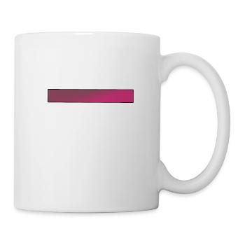 Farbverlauf Pink Balken - Tasse - Weiß - Rechts