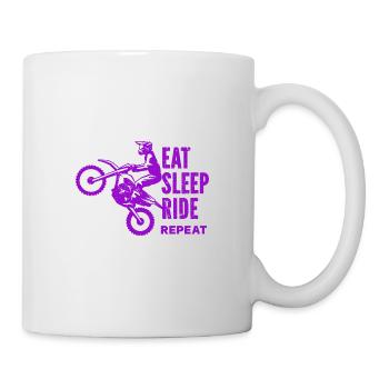 Motorrad Motocross Bike Racing Motorsport - Tasse - Weiß - Rechts