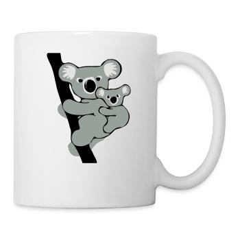 Koala und Baby - Tasse - Weiß - Rechts