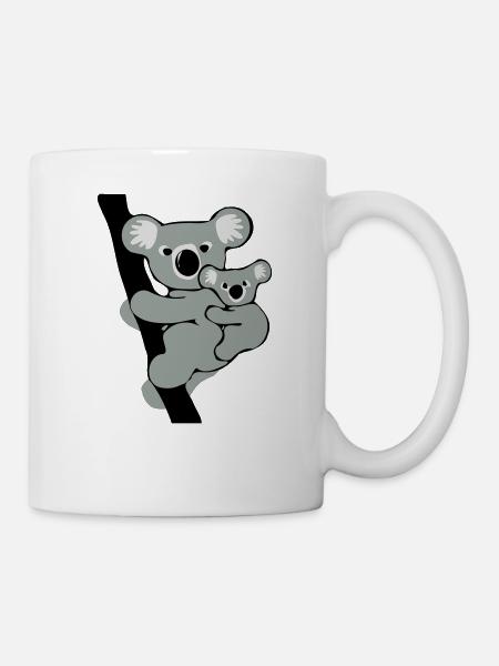 koala and baby - Mug - white