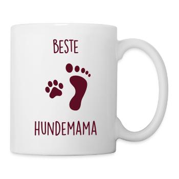 Beste Hundemama - Tasse - Weiß - Rechts