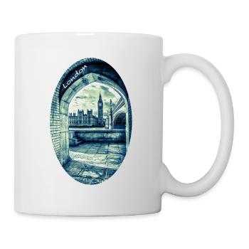 Londres, le Palais de Westminster et Big Ben - Mug blanc - blanc - Droite