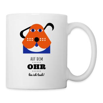 Bernie-hört-nix - Tasse - Weiß - Rechts