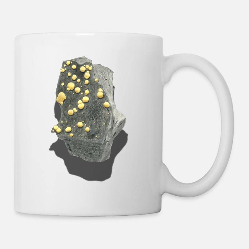 Kugelcalcit - Tasse - Weiß