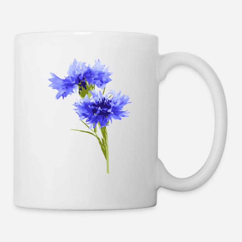 bleuet - Mug blanc - blanc