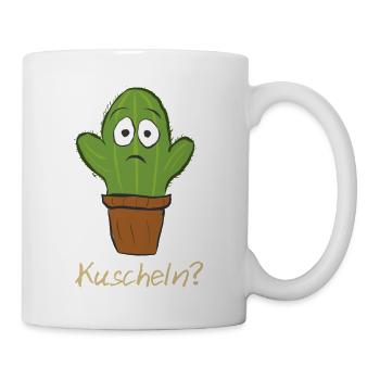 Cactus câlin, squeeze, câlin, or - Mug blanc - blanc - Droite