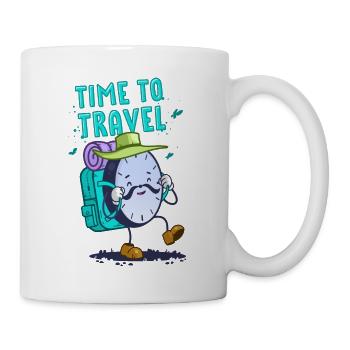 Zeitreisende Uhr - Tasse - Weiß - Rechts