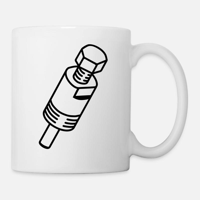 Mechanische_Puller_em3 - Tasse - Weiß