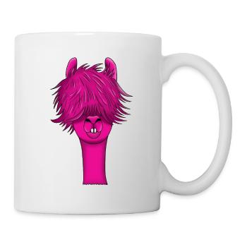 Llama Llama Pink Alpaca Animal Gift - Mug - white - Right