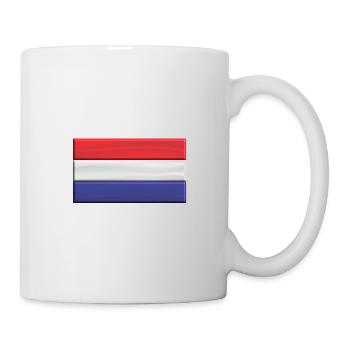 Netherlands flag 3 D Holland - Mug - white - Right