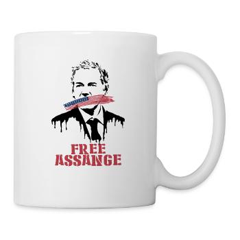 Assange Leak gratuit - Mug blanc - blanc - Droite