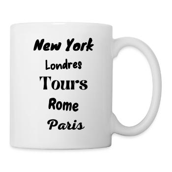 Tours - Mug blanc - blanc - Droite