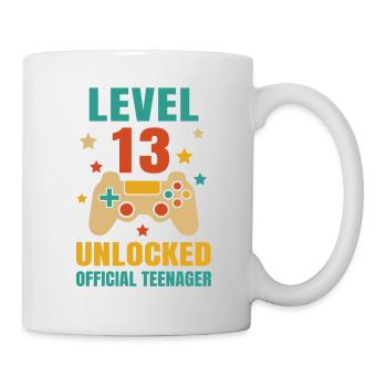 13. Geburtstag - Tasse - Weiß - Rechts