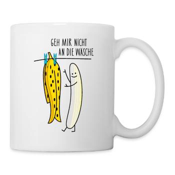 Banane und Wäsche Sprüche - Tasse - Weiß - Rechts