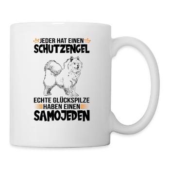 Samojede Schlittenhund Samojeden Spruch Geschenk - Tasse - Weiß - Rechts