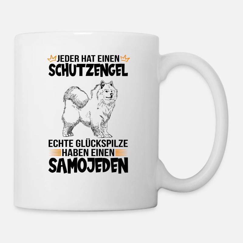 Samojede Schlittenhund Samojeden Spruch Geschenk - Tasse - Weiß