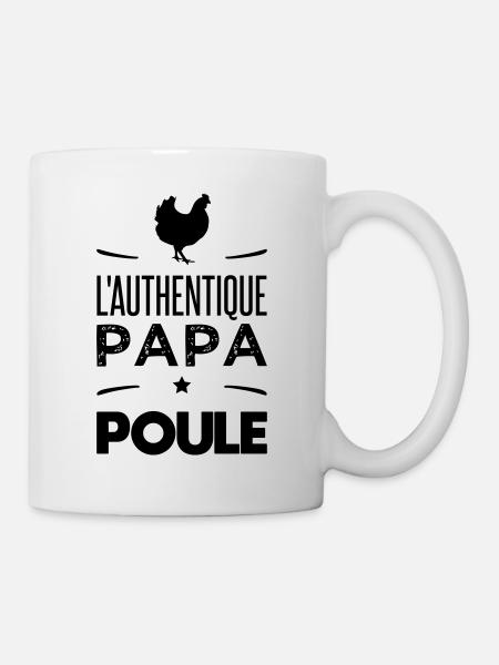 L authentique papa poule - Mug blanc - blanc